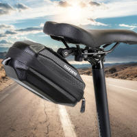 Bolsa De Sillín Para Bicicleta Impermeable Pequeña Almacenamiento Negro Kit De Accesorios Trasero Reflectante MTB Carretera - details 1