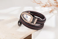 Reloj De Cuarzo Para Mujeres Con Pulsera De Serpiente Y Cuero Diamante Adorno Zodiaco De Moda Personaje Resistencia Al Agua 3Bar - details 2