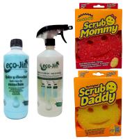 ECOJIN SPA AZUL DE LABONCLER + DIFUSOR + estropajo Scrub Daddy o Mommy - blando en agua caliente y rígido en agua fria. Los productos más virales de TikTok juntos en un pack. POCAS UNIDADES. QUITAGRASAS, QUITAMANCHAS. LIMPIA CON ECOJIN Y ESTROPAJOS SCRUB - details 0