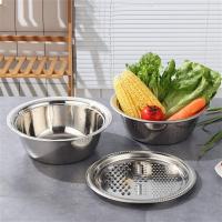Cortador De Verduras 3 En 1 Rallador De Acero Inoxidable Con Cesta De Encaje Cocina Accesorios Bowl Para Ensalada Herramientas De Frutas Y Verduras - details 7