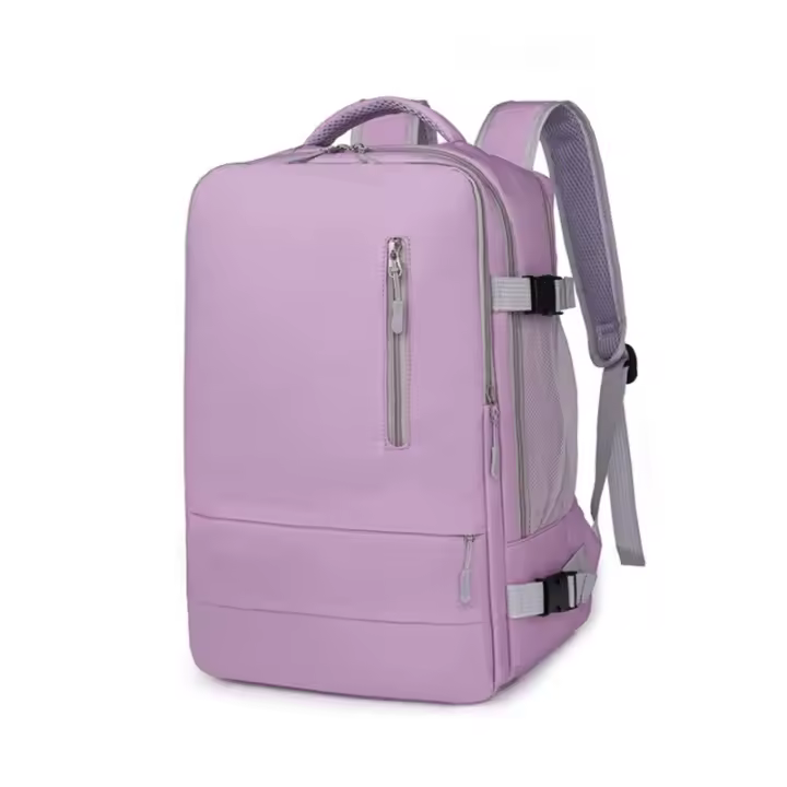 Mochila de viaje repelente al agua para mujer, carga USB para portátil con mochila escolar, con correa de equipaje, informal - 1