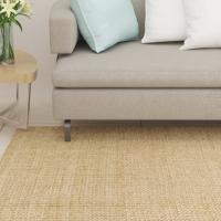 vidaXL Alfombra de sisal natural 80x100 cm Alfombras de área  Alfombra de Piso para Sala de Estar Dormitorio Habitación Salón - details 1