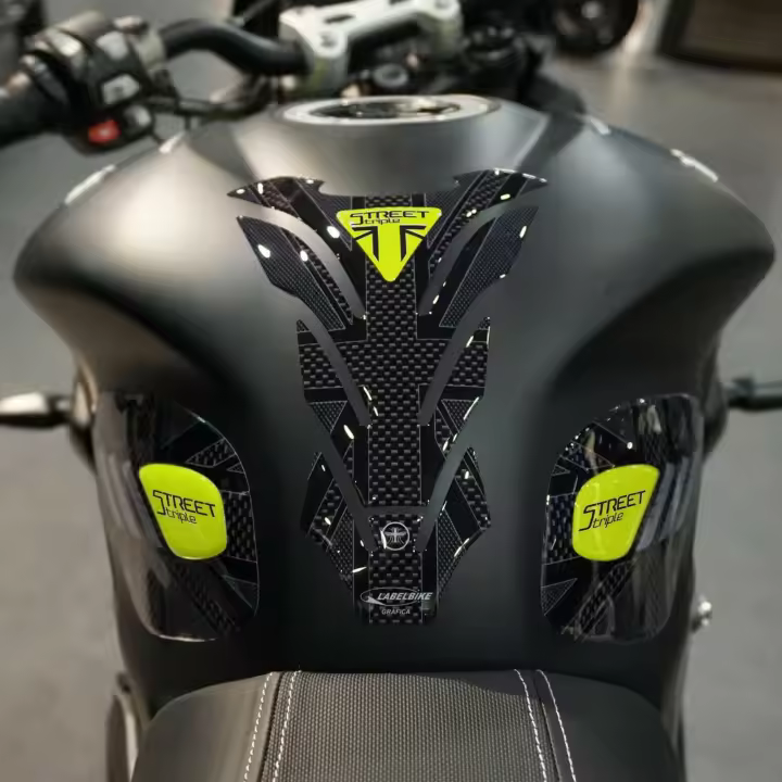 Kit de Pegatinas 3D para Depósito de moto compatible con Triumph Street Triple 2013-2020 - 1