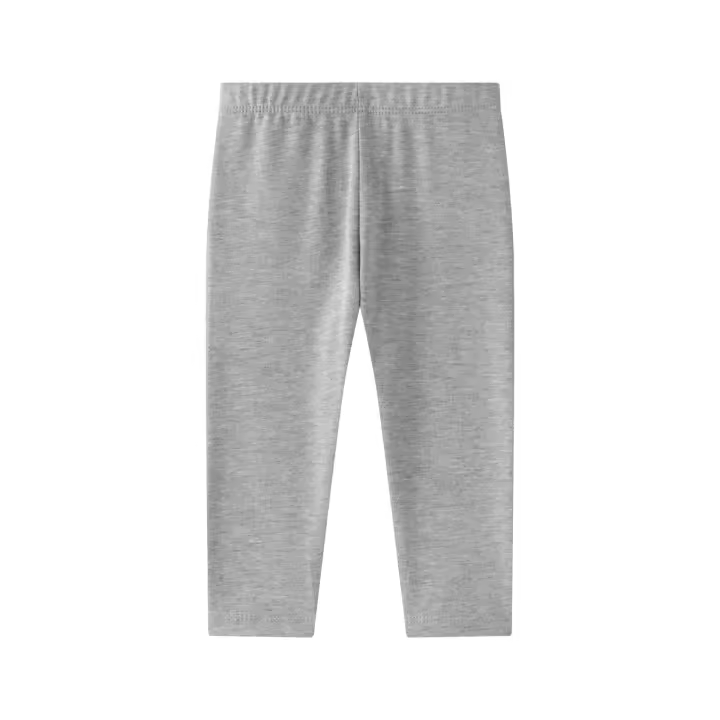 Newness Legging Largo de Bebé Niña Elástico de Algodón Color Marino o Gris - 1