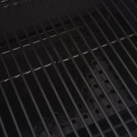 vidaXL Barbacoa Ahumador al carbón con estante inferior negro - details 4