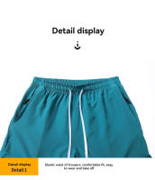 Pantalones Deportivos Casuales De Seda De Hielo Para Hombres Alta Calidad Absorción De Sudor Secado Rápido Para Running Fitness Natación Playa - details 17