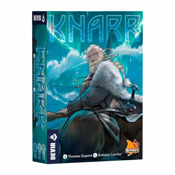 Knarr, recluta y lidera un grupo de  vikingos. Un juego de mesa editado por Devir - 1