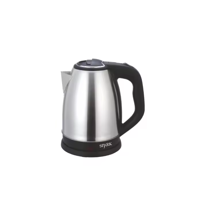 SPARK - HERVIDOR DE AGUA ELÉCTRICO 1,8L METÁLICO Libre de BPA y Otros Tóxicos BASE CON GIRO 360º TÉS INFUSIONES CAFÉS LECHE - 1
