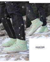 Zapatos De Camuflaje Unisex Para Invierno Impermeables Con Lining De Piel Algodón Caliente Para Senderismo Y Caminar En La Naturaleza - details 15