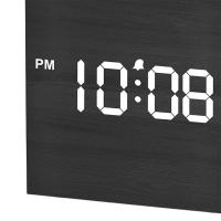 Reloj De Alarma Digital De Madera Con Temperatura Y Control De Voz Reloj De Mesa LED Adorno Artístico Para Decoración De Oficina Y Habitación - details 9