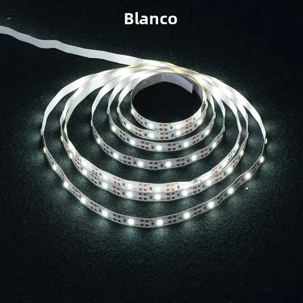 Tira De Iluminación LED Flexible 50cm 1M 2M 3M 4M 5M Con Batería 3AA SMD2835 Luz Blanca/Cálida Para Decoración De Paredes Y Armarios - 1