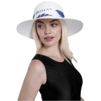 Kebedo Moda Sombrero de Paja para Mujer, ala Ancha, Banda Floral, Plegable, Grande, Pamela de Verano Transpirable, Ligero con cinta decorativa para Vacaciones, Fiesta, Viaje, Sombrero de playa para el Sol, Talla Única ajustable 56-57cm - details 1