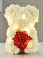 Oso De Rosas Teddy Regalo Para Mamá Novia Cumpleaños Aniversario Valentines Day Mujer Juguete De Muñeco Artificial De - details 14