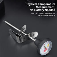 Termómetro De Acero Inoxidable Para Espuma De Leche Y Café Cappuccino Chocolate 0℃~100℃/32℉~212℉ Monitor De Temperatura Para Alimentos - details 1
