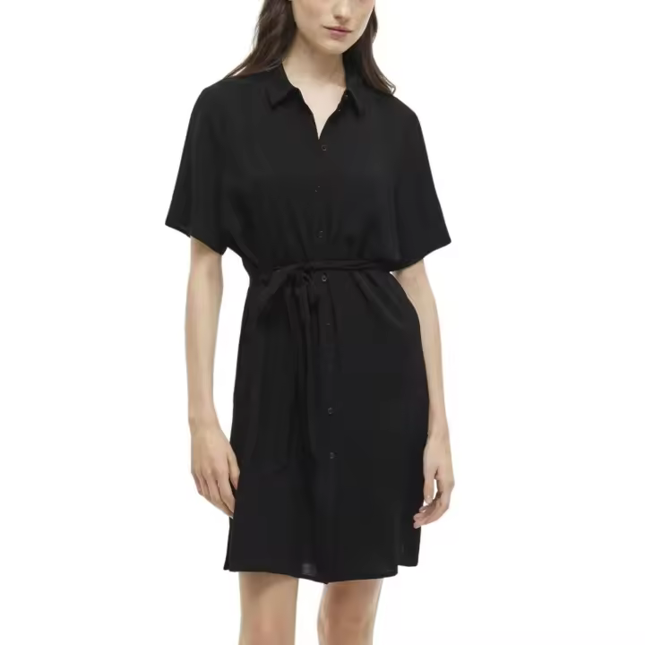 VIJOSA S/S SHIRT DRESS Black Beauty - 1