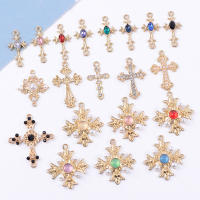 5Pcs Abalorios De Perlas Doradas Creativas Para Manualidades Joyería DIY Broche De Hoja Estilo Botón Accesorios Para Collares Y Aretes - details 5