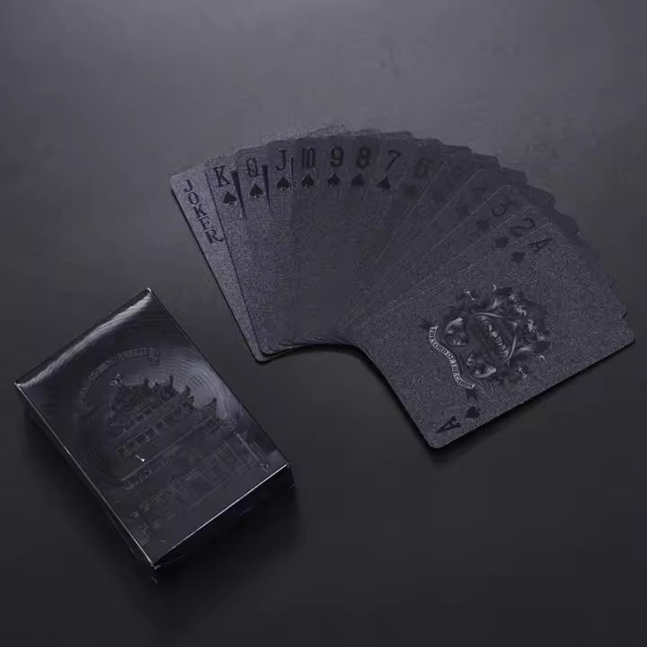 Nuevas Cartas De Poker Negras Impermeables En PET/PVC Para Juegos De Mesa Y Souvenirs Del Turismo Juego De Cartas De Mesa Para Adultos - 1