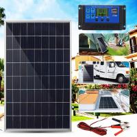 Kit De Panel Solar 20W/H Polícrata Para Exteriores Recargable 12V Generador Solar Portátil Para El Hogar Tamaño 34x20x3cm - details 0