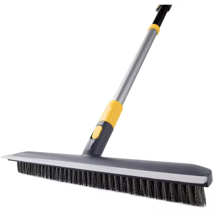 Cepillo de Barrido para Pisos BOOMJOY 15" 2 en 1 Cerdas Rigidas Limpiador de Baño Patio Cocina Pared Techo Tub Azulejo Material Polímero Compuesto Estilo Clásico Recomendado para Laminado - 1