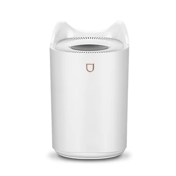 Humidificador de Silencioso para Bebes, 3L 24 Horas Habitacion Vapor Humificadores, 2 Boquillas Y 3 Modos para Dormitorio Oficina (Blanco) - 1