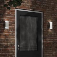vidaXL Aplique de exterior de acero inoxidable luz de pared exterior Color Negro,  Plateado, y mas - details 1