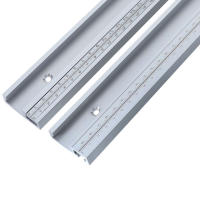 Track T De Aluminio Con Escala Para Carpintería Doble Corte Universal Con Agujeros De Montaje Prebostezados Ruta De Ranura T - details 3