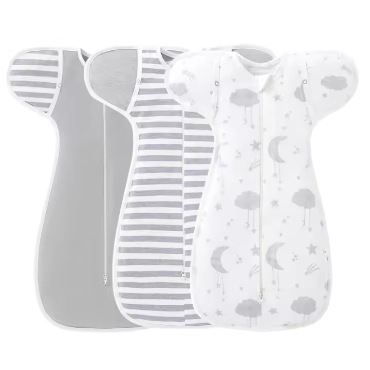 Manta De Algodón 100% Para Recién Nacidos 0-6 Meses Monedero De Sueño Swaddle Ropa De Cama Para Bebé Unisex Cuatro Estaciones - 1