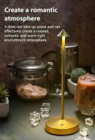 Lámpara De Mesa Ajustable En 3 Colores Y Iluminación Dimmable Infinita Para Decoración De Habitaciones Comedor Y Cafeterías Estilo Retro De Hierro - details 2