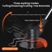 21V Adjustable Telescopic Handheld Cordless Grass Trimmer Electric Lawn Mower 2600mAh Rechargeable Lithium Battery Garden Tools - details 5