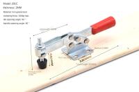 Juego De Abrazaderas De Deslizamiento Rápido Horizontal 201/201B/201C/225D Herramienta De Fijación Para Carpintería Y Metalurgia - details 6