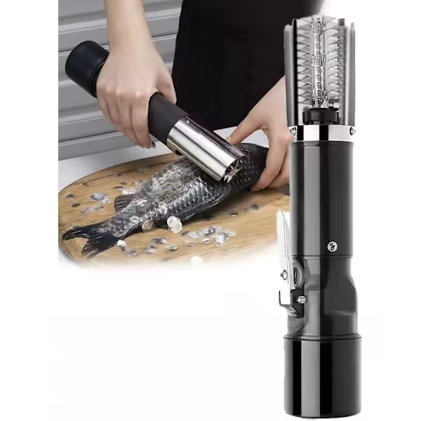 Escalador de pescado eléctrico recargable impermeable escalador de pescado Universal cabeza de corte de acero inoxidable potente removedor de escalador de pescado inalámbrico, A - 1