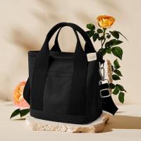 Bolso bandolera para Mujer, modern, Gran Espacio de almacenamiento, Bolso Tote de gran capacidad  Black - details 3