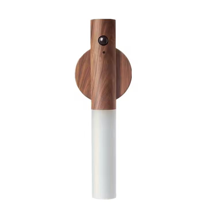 Lámpara Nocturna LED De Inducción Inteligente Recargable Magnética Para Pasillo Armario Pared Baño Dormitorio Con Luz Cálida - 1