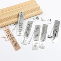 Marcadores De Páginas De Acero Inoxidable Con Cruz Engrava Letras Religión Trenzas Jesús Herramienta De Lectura Para Libros Enthusiasts - details 8