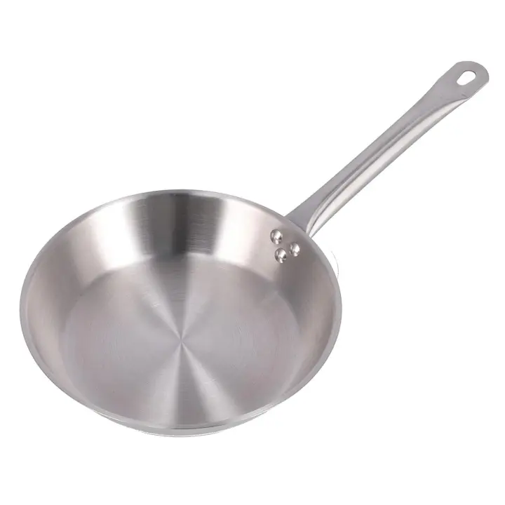 Wellhome Sartenes de Acero Inoxidable 20 a 34 cm, Aptas para Inducción, Sin Antiadherente, Ecológicas y Saludables, Ideales para Cocinas Sostenibles en color gris cromado - 1