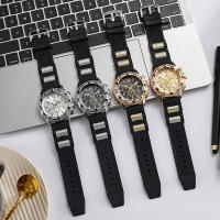 Reloj De Moda Para Hombre Con Correa De Silicona Casual Reloj De Pulsera Cuarzo Deportivo Con Marcadores Numerales Arábicos - details 5