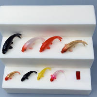 Set De 5 Modelos De Pez Dorado YeulionCraft PVC Suave Material De Relleno Epoxy Resina De Océano Cristalina Mini Pez 3D Para Modelado - details 4