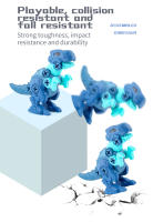 Juguetes De Construcción DIY Dinosaurio Tyrannosaurus Rex Con Mini Taladro Eléctrico Regalo Para Niños Juguetes Educativos De Bloques De Construcción - details 5