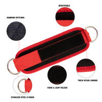 Cinturones De Apoyo Para Tobillo Ajustables Con Anillo D En Fitness Y Gimnasio Malla De Seguridad Con Hebilla Para Ejercicios De Piernas Y Abductores - details 2