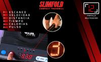 GYMFORM Cinta de correr plegable profesional Slimfold PRO, Velocidad de 1 a 12 km/h, 4 Niveles inclinación ajustables, 3 programas de fitness automático, Pantalla LCD integrada, Cinta de caminar Andar, fácil de almacenar,  Fitness para el hogar - details 3