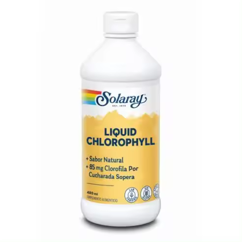 Solaray - Clorofila Líquida 480ml - Equilibra Metabolismo - Vitaminas y Minerales - Uso Diario - 1