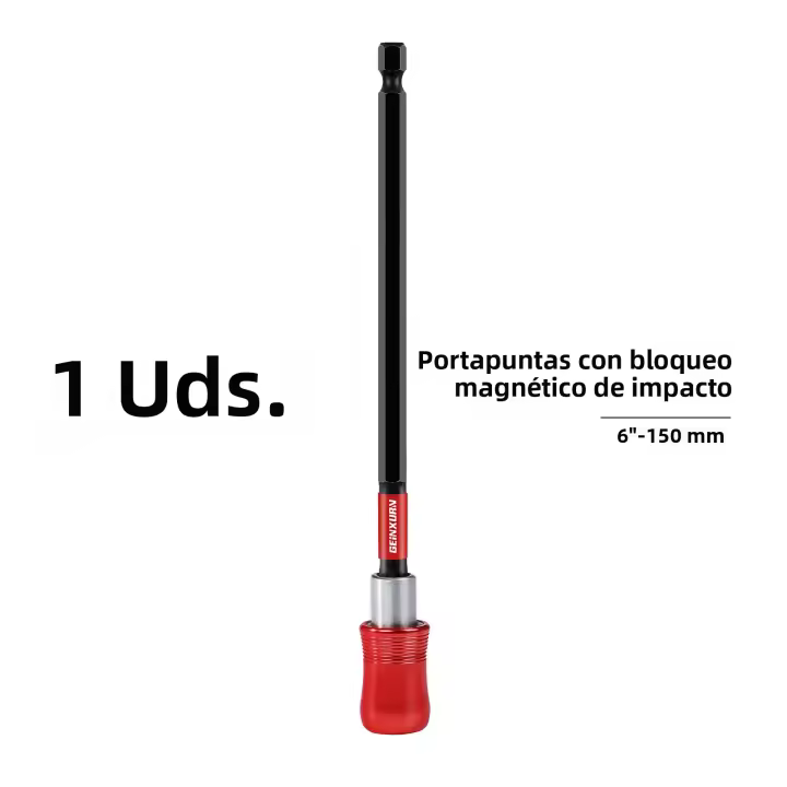 Geinxurn Soporte De Brocas De Destornillador De Impacto 6 Pulgadas Con Extensión Magnética Y Cambio Rápido Para Taladro Incluye Brocas De Destornillador - 1