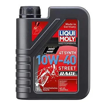 LIQUI MOLY Motorbike 4T Synth 10W-40 Street Race | 4 L | Aceite de 4 tiempos de motocicleta - 1