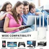 Repetidor WiFi, Extensor WiFi, Amplificador de Señal WiFi 1200Mps, WiFi Booster Doble Banda 5GHz y 2.4GHz, Modo Repetidor/Router/Ap, 4 Antenas, 2 Puertos LAN,Compatibilidad MacBook Air 13-Inch Laptop - details 4