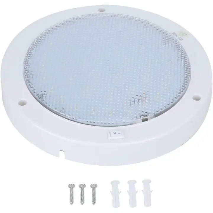 Lámpara de techo LED redonda de 9 W para techo de caravana y yate - 1