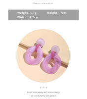 Pendientes Colgantes De Génesis Largos Y Coloridos Para Mujer Estilo Coreano Joyería Sencilla Forma Geométrica Tendencia - details 2