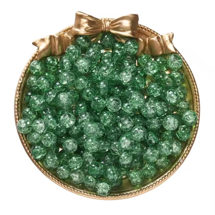 50/100pcs 8mm Cuentas De Vidrio Que Rompe Para Hacer Joyas Accesorios Para Pulseras Collares Y Pendientes Hechos a Mano - 1