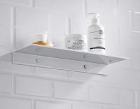 Estante De Ducha En Aluminio Blanco Organizador De Baño Y Cocina Soporte De Pared Espacioso Accesorios Para El Hogar - details 2