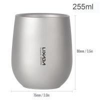 Taza De Acero Ligeramente Doble Para Exteriores Y Camping 120ml Taza De Agua Y Té Para Senderismo Y Uso Doméstico En Oficina Material De Titanio - details 15