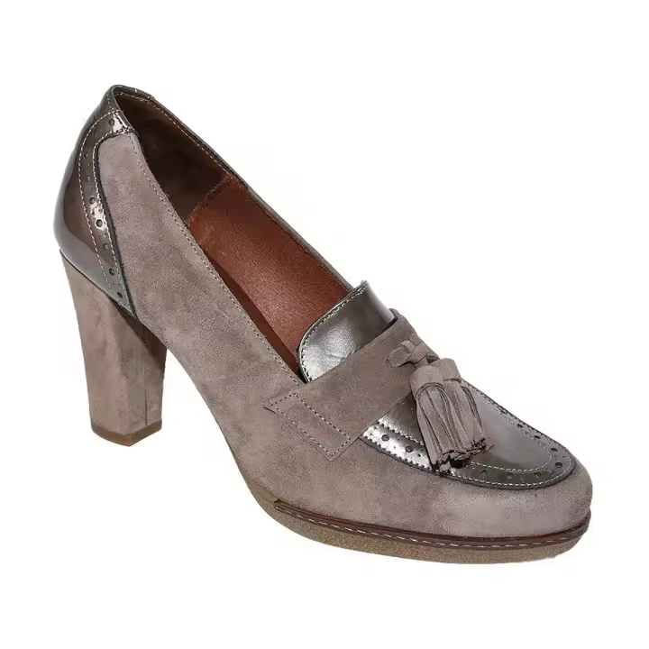 2191 Desireé Zapato Piel Plataforma Tacón antideslizante Mujer - 1